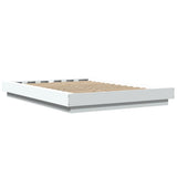 Bed Frame without Mattress White 135x190 cm - Rear View