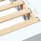 Bed Frame without Mattress White 135x190 cm