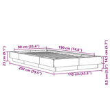 Bed Frame without Mattress White 90x190 cm - Extra Image