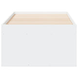 Daybed with Drawers without Mattress White 90x190 cm