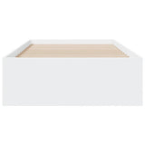 Bed Frame with Drawers without Mattress White 90x190 cm - Top-Down View
