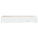 Bed Frame with Drawers without Mattress White 90x190 cm