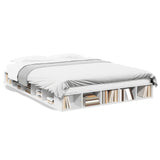 Bed Frame without Mattress White 150x200 cm - Front View