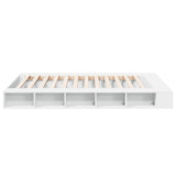 Bed Frame without Mattress White 150x200 cm