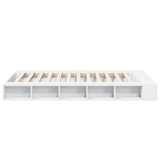 Bed Frame without Mattress White 135x190 cm - 45-Degree Angle