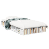 Bed Frame without Mattress White 90x190 cm - Front View