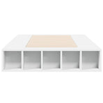 Bed Frame without Mattress White 90x190 cm