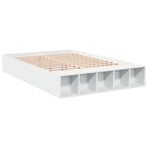 Bed Frame without Mattress White 150x200 cm