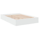 Bed Frame without Mattress White 150x200 cm - Rear View