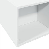 Bed Frame without Mattress White 150x200 cm - Close-Up Angle