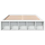 Bed Frame without Mattress White 135x190 cm - Top-Down View