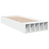 Bed Frame without Mattress White 90x190 cm - Side View