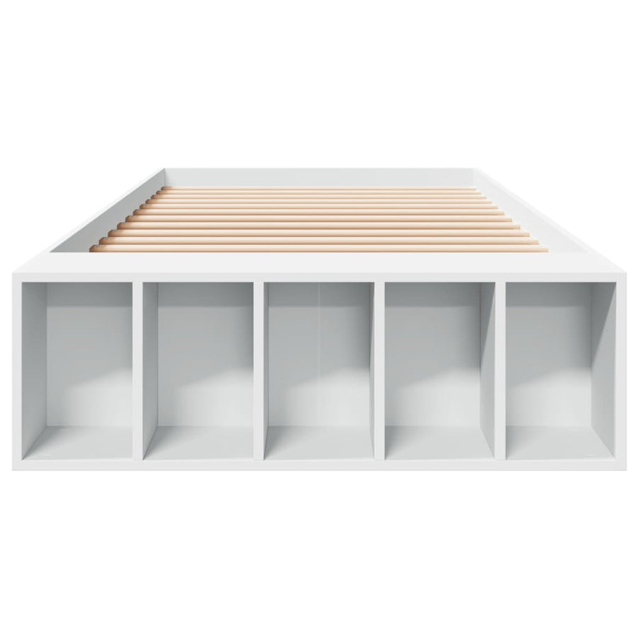 Bed Frame without Mattress White 90x190 cm