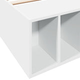 Bed Frame without Mattress White 90x190 cm - Close-Up Angle