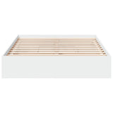 Bed Frame with Drawers without Mattress White 135x190 cm - Top-Down View