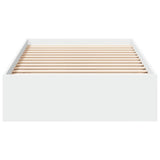 Bed Frame with Drawers without Mattress White 90x190 cm - Top-Down View