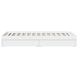 Bed Frame with Drawers without Mattress White 90x190 cm