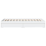 Bed Frame with Drawers without Mattress White 90x190 cm
