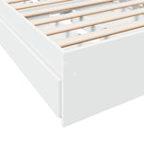 Bed Frame with Drawers without Mattress White 90x190 cm