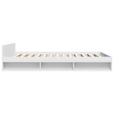 Bed Frame with Drawers without Mattress White 150x200 cm - 45-Degree Angle