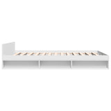 Bed Frame with Drawers without Mattress White 135x190 cm - 45-Degree Angle
