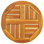 Table Top ?0x2 cm Round Solid Wood Acacia