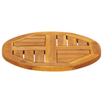 Table Top ?0x2 cm Round Solid Wood Acacia