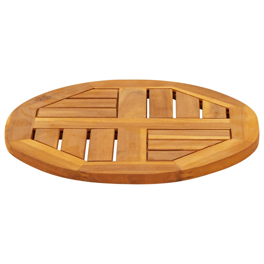 Table Top ?0x2 cm Round Solid Wood Acacia