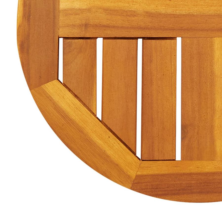 Table Top ?0x2 cm Round Solid Wood Acacia