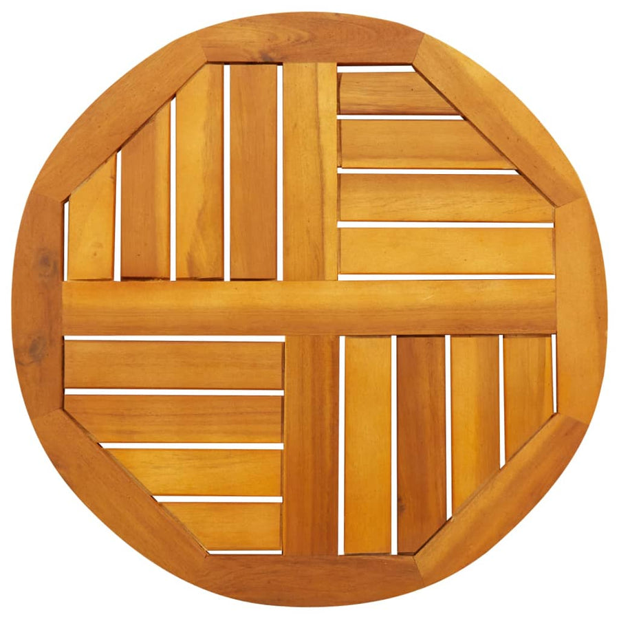 Table Top ?0x2 cm Round Solid Wood Acacia