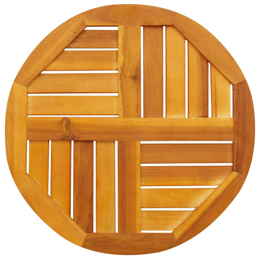 Table Top ?0x2 cm Round Solid Wood Acacia