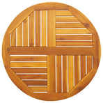 Table Top ?0x2 cm Round Solid Wood Acacia