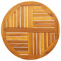 Table Top ?0x2 cm Round Solid Wood Acacia