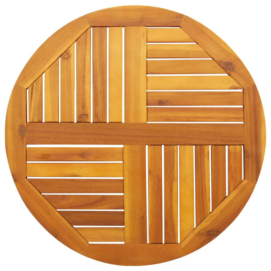 Table Top ?0x2 cm Round Solid Wood Acacia