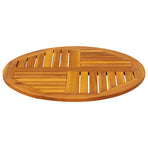 Table Top ?0x2 cm Round Solid Wood Acacia