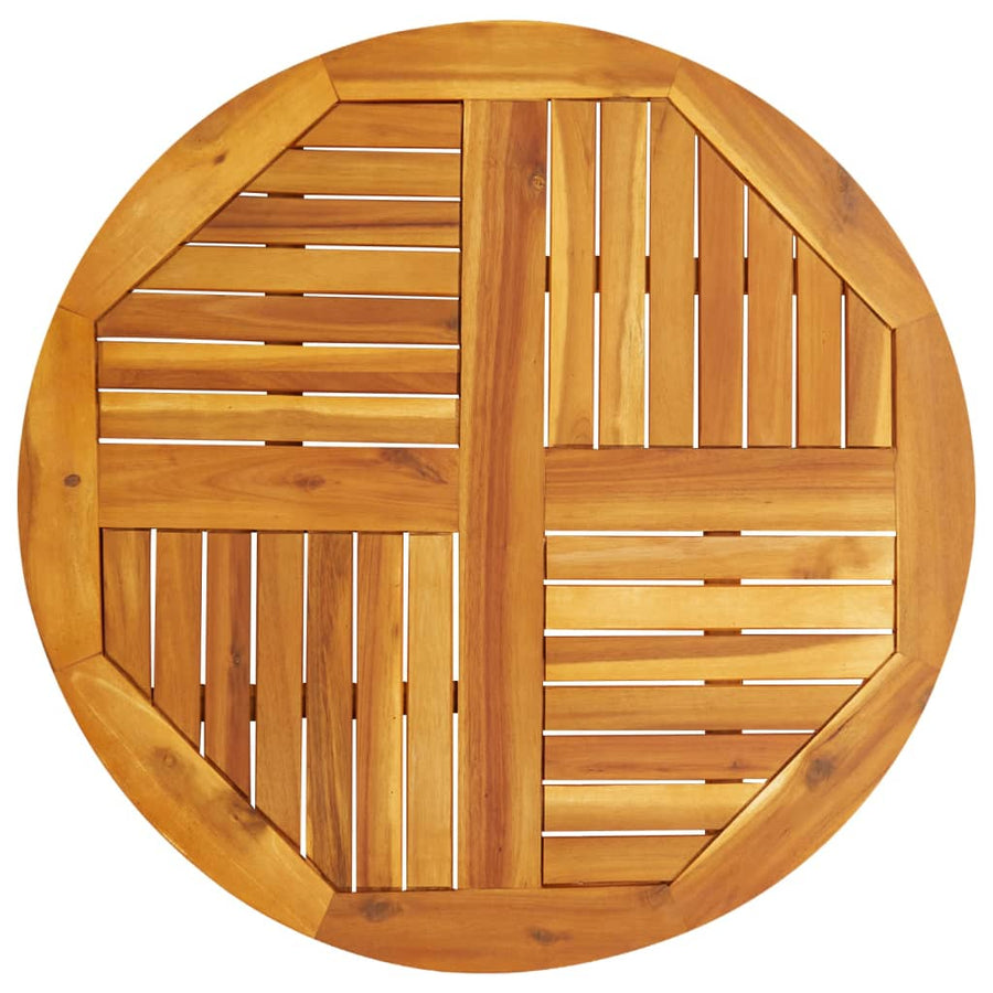 Table Top ?0x2.2 cm Round Solid Wood Acacia