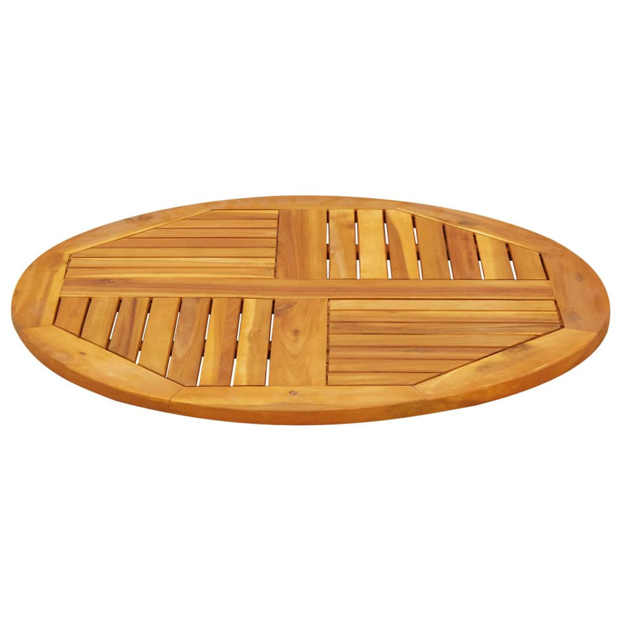 Table Top ?0x2.2 cm Round Solid Wood Acacia