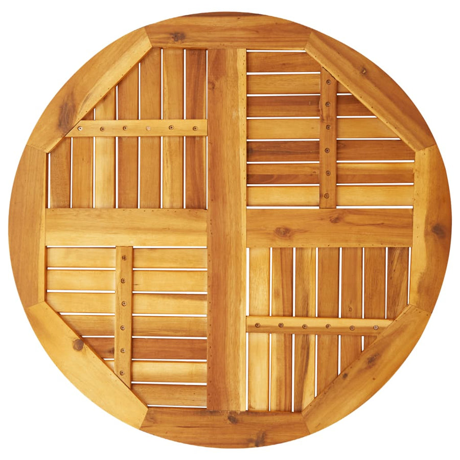 Table Top ?0x2.2 cm Round Solid Wood Acacia