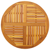 Table Top Ø90x2.2 cm Round Solid Wood Acacia