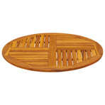 Table Top Ø90x2.2 cm Round Solid Wood Acacia