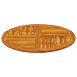Table Top Ø90x2.2 cm Round Solid Wood Acacia - 45-Degree Angle