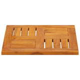 Table Top 40x40x2 cm Square Solid Wood Acacia - 45-Degree Angle