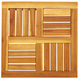 Table Top 50x50x2 cm Square Solid Wood Acacia - Front View