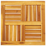 Table Top 50x50x2 cm Square Solid Wood Acacia - Rear View