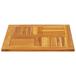 Table Top 60x60x2 cm Square Solid Wood Acacia