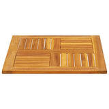Table Top 60x60x2 cm Square Solid Wood Acacia - 45-Degree Angle