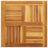 Table Top 60x60x2 cm Square Solid Wood Acacia - Rear View