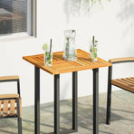 Table Top 60x60x2 cm Square Solid Wood Acacia