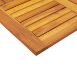 Table Top 70x70x2 cm Square Solid Wood Acacia - Close-Up Angle