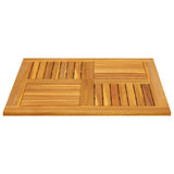 Table Top 80x80x2.2 cm Square Solid Wood Acacia - 45-Degree Angle